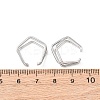 304 Stainless Steel Triple Pentagon Cuff Earrings EJEW-K268-88P-5