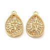 Brass Micro Pave Cubic Zirconia Pendants KK-H460-06G-1