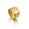 Square 304 Stainless Steel Finger Rings WGB1DFB-25-2