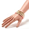 5Pcs 5 Style Synthetic Hematite & Polymer Clay Heishi Beads Stretch Bracelets Set BJEW-JB07533-04-3