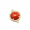 Natural Red Jasper Connector Charms PW-WGD2653-09-1