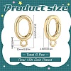 6Pcs Brass Spring Gate Rings FIND-SC0010-94-2