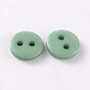 2-Hole Flat Round Resin Sewing Buttons for Costume Design BUTT-E119-20L-12-2