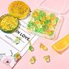 36Pcs 3 Colors Lemon Acrylic Pendants PALLOY-FS00059-02-8