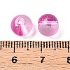 Frosted Baking Paint Glass Beads X1-DGLA-N005-8mm-04-4