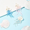 Natural Shell & Glass Pearl Big Pendants PALLOY-FS00031-7