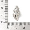 Brass Micro Pave Clear Cubic Zirconia Pendants LS-KK-U046-02P-06-3