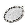 Tibetan Style Alloy Pendant Cabochon Settings LS-TIBEP-N003-17AS-2
