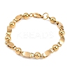 201 Stainless Steel Link Chain Bracelets for Women BJEW-B143-17G-4