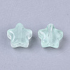 Transparent Spray Painted Glass Beads GLAA-N035-01-A05-2