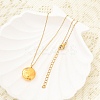 304 Stainless Steel Clear Cubic Zirconia Constellation Pendant Necklaces NJEW-R021-02G-04-2