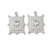 304 Stainless Steel Crystal Rhinestone Pendants STAS-Z122-52P-1