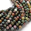 Natural Indian Agate Bead Strands G-P075-40-4mm-1