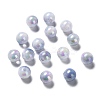 Two Tone Opaque Acrylic Beads SACR-P024-01A-W11-1