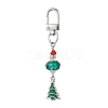 Christmas Series Alloy Enamel & Glass Beads Pendant Decoration HJEW-TA00349-4