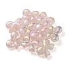 UV Plating Luminous Transparent Acrylic Beads OACR-P010-07A-3