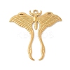 304 Stainless Steel Moth Pendants X-STAS-S186-08B-G-1