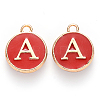 Golden Plated Alloy Enamel Charms LS-ENAM-S118-03A-1