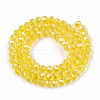 Electroplate Glass Beads Strands EGLA-A034-T8mm-B20-2