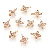 Brass Cubic Zirconia Pendants X-KK-S336-08G-3