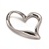 Tarnish Resistant 304 Stainless Steel Heart Linking Rings LS-STAS-L162-10-1