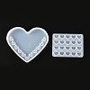 2Pcs Heart Parking Sign Car Number Plate Silicone Molds Sets DIY-P019-13-1