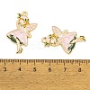Rack Plating Alloy Enamel Pendants FIND-A040-08C-02G-3