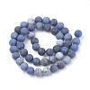 Natural Dumortierite Quartz Beads Strands G-T106-061-4MM-3