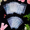 50Pcs Double Face Laser Rectangle PE Cellophane Bags ABAG-TAC0013-14B-5