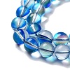 Synthetic Moonstone Beads Strands G-P528-J03-18-3