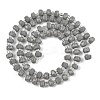 Opaque Glass Beads Strands GLAA-P076-01C-04-2