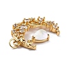 Brass Micro Pave Cubic Zirconia Pendants ZIRC-H122-04G-02-3