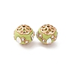 Handmade Resin Indonesia Round Beads IPDL-P005-07KCG-01-1