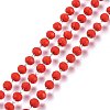 Handmade Glass Beaded Chains GLAA-P043-03-1