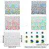 10 Sheets 5 Colors Self Adhesive Acrylic Faux Pearl stickers DIY-GA0004-51-2