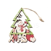 Christmas Wooden Pendant Decorations HJEW-K037-01A-1