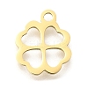 Ion Plating(IP) 304 Stainless Steel Charms STAS-K263-57B-G-1