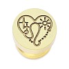 Constellation Golden Tone Wax Seal Brass Stamp Heads LS-STAM-P002-02G-07-1