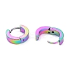 304 Stainless Steel Huggie Hoop Earrings LS-EJEW-M284-30M-E-4