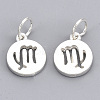 925 Sterling Silver Charms X-STER-T002-44S-06-2