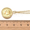 304 Stainless Steel Flat Round Cameo Pendant Cable Chain Necklaces for Women LS-STAS-Z108-02G-02-5