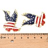 Independence Day Alloy Enamel Pendants ENAM-G229-06G-02-3