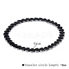 Synthetic Non-magnetic Hematite Beads Stretch Bracelets for Men RL7655-15-1