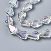 Electroplate Glass Beads Strands EGLA-N008-006-A01-3