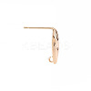 Brass Earring Findings KK-S356-441-NF-4