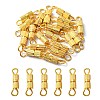 20 Sets Brass Screw Clasps IFIN-YW0001-57G-1