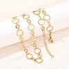 304 Stainless Steel 10mm and 14MM Ring Link Chain Necklaces NJEW-P343-02C-G-3