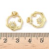 Brass Micro Pave Cubic Zirconia Pendants KK-Z120-19G-3