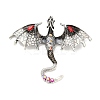 Alloy Rhinestone Big Pendants X-FIND-I060-01AS-02-1