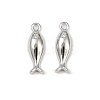 Brass Micro Pave Cubic Zirconia Pendants KK-G535-05C-P-1